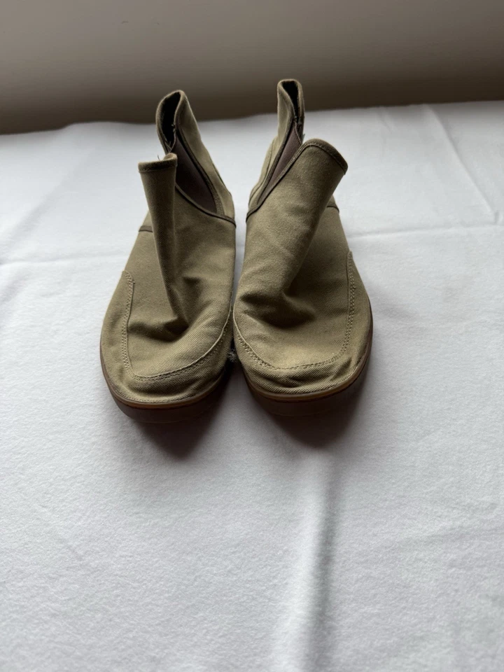 Tênis Sanuk Par O Dice Médio Camurça Slip On Feminino Marrom Sapatos Casuais Tamanho 9 - Imagem 1 de 4