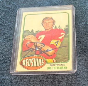 JOE THEISMANN AUTOGRAPHED 1976 TOPPS CARD W/COA - Picture 1 of 1