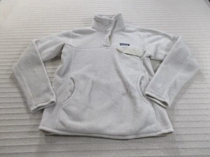 Chaqueta Patagonia Mujer Mediana Marfil Manga Larga Henley Poliéster USADA - Imagen 1 de 10