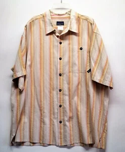 Vintage Patagonia Men's Multicolor Striped Large Button Up Shirt (UB) - Picture 1 of 4