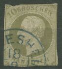 Hannover 1861 König Georg V. 10 Gr, 18 gestempelt, starke Mängel