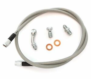 Stainless Steel Brake Line Kit - Clear - Single Line - Honda CB400F CB550F