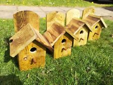 Bird Nesting Boxes, Handmade, Quirky, Rustic, Garden Birds Of Different Sizes