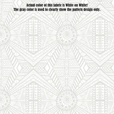 Estampados Wilmington - Noche y día - Rejillas de diamante - Blanco sobre blanco, tela por comprar Foto 1 de 4