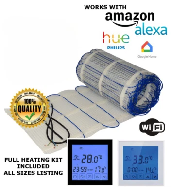 Electric underfloor heating mat kit 100W/m2 All Sizes in this Listing (ULTRA) - Image 1 of 4
