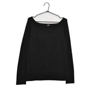 Wolford Cotton Velvet Black Sweater Size L Made in Austria - Picture 1 of 7