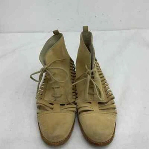 Plomo Brown Perforated Suede Bootie - Women's Size 6 EU 37 - Picture 1 of 11