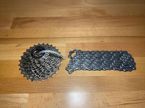 Shimano 105 CS-5700 10 Speed 11-28T Cassette, Ultegra CN-6701 Chain - Picture 1 of 7