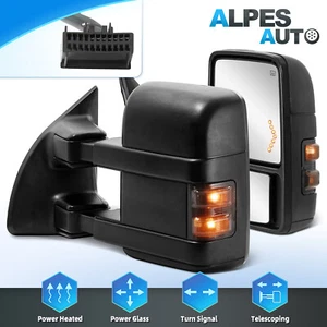 2PCS Power Heated Tow Mirrors For 2008-2016 Ford F250 F350 F450 F550 Super Duty - Picture 1 of 14
