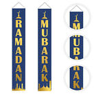  Exquisite Door Curtain Eid Mubarak Porch Sign Muslim Islamic Decorate