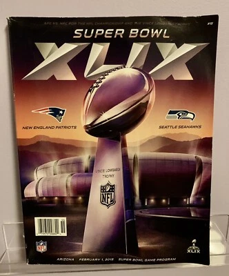 Programa de juegos del Super Bowl XLIX (2015) Seattle Seahawks vs. New England Patriots Foto 1 de 4