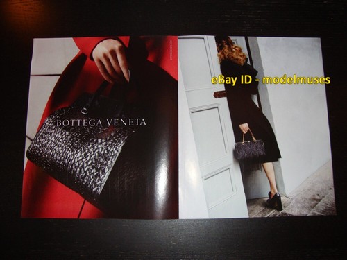 BOTTEGA VENETA 2 pagine rivista STAMPA ANNUNCIO autunno 2013 RAQUEL ZIMMERMANN