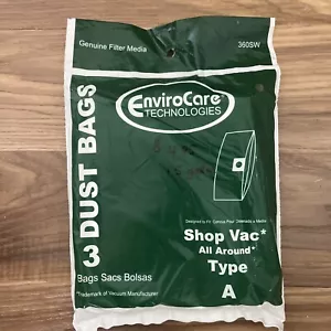 Envirocare ShopVac All Around tipo A - paquete de 3 - Imagen 1 de 2