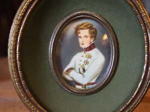 veritable peinture MINIATURE representant L'AIGLON - Imagen 1 de 2