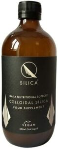 Qsilica Colloidal Silica Food Supplement Vegan 500ml Oral Liquid