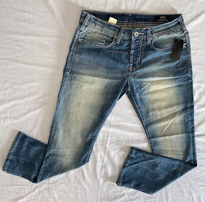 Buffalo David Bitton King Boot Cut Designer Blue Jeans Size W30 L30 NWD - Picture 1 of 12
