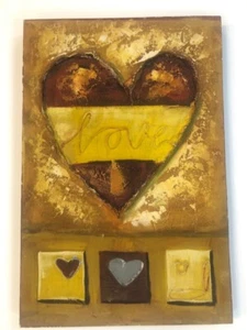 Quadro Love tecnica mista su tela cm 41x61 - Bild 1 von 12