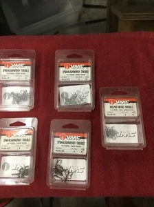 5 Boxes Of VMC Treble Hooks Assorted Sizes NIP - Picture 1 of 5