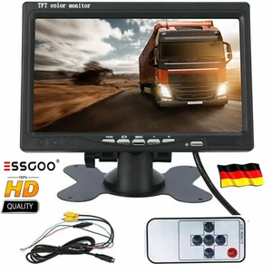 ESSGOO 7"" Monitor Pantalla Pantalla Para Cámara De Retroceso Coche Coche Camión - Imagen 1 de 12