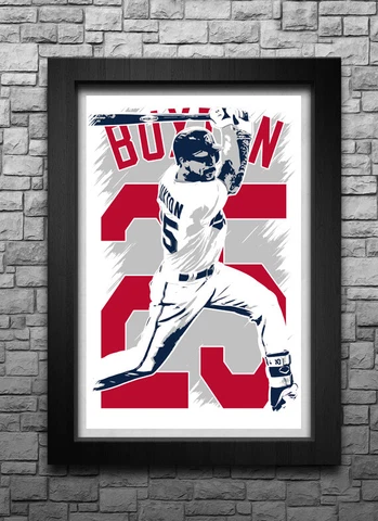 BYRON BUXTON art print/poster MINNESOTA TWINS FREE S&H! JERSEY Q9 Cover