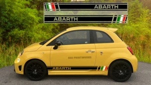 Side Stripes Graphic Decals Stickers Italian Flag For Abarth Fiat 500 595 - Picture 1 of 1