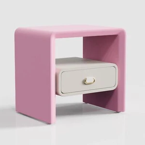 Nightstand with Drawer, Microfibre Leather Bedside Table, Fashion Night Stands - Picture 1 of 15