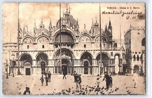 Chiesa di San Marco, Venice, Italy (1909) RPPC - Antique Postcard - Picture 1 of 2