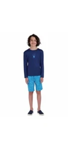 Spyder Youth 2-Piece Swim Set UPF 30+ Sun Protection Side Pockets Sizes S 7/8 B1 - Picture 1 of 5