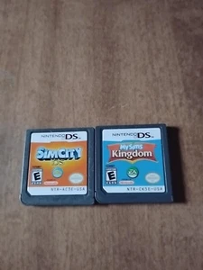 Sim City And Sims Kingdom Cartridge Only (Nintendo DS, 2007) Tested And Working - Picture 1 of 2