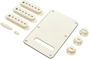 FENDER STRATOCASTER ACCESORY KIT PARCHMENT KNOBS PICKUP COVER CAP 0991395000 - Picture 1 of 1