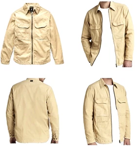 G-STAR FULL ZIP CORD OVERSHIRT*BNWT*SIZE-M*MOJAVE DESERT GMT-DYED/BEIGE* - Picture 1 of 11