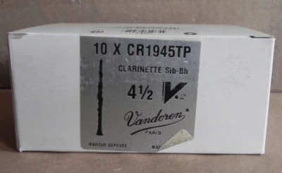 Vandoren 10 x CR195TP Clarinet Sib-Bb 4 1/2 V12 Wooden Reeds (Box of 10)