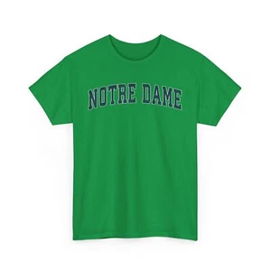 Notre Dame Indiana IN Vintage Athletic Navy Sports Design T-Shirt - Picture 1 of 7