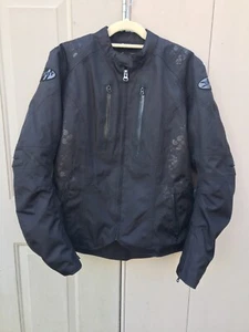 JOE ROCKET~ Women’s Armored Jacket Size XL~ Black/Silver Paisley Motorcycle - Picture 1 of 23
