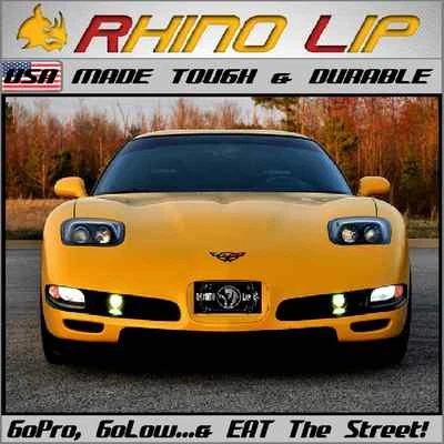 Corvette Stingray Universal Flexible Fit Front Rubber Chin Lip Spoiler Splitter  - Image 1 of 4
