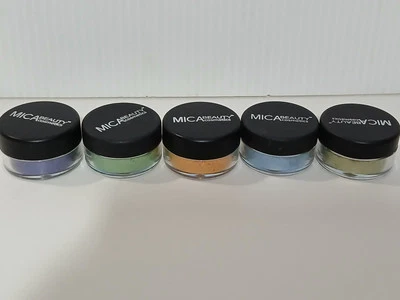 MICA Beauty Cosmetics Eye Shadow Shimmer Powder  2.5 gm Each, Lot Of 5 New - Image 1 of 4