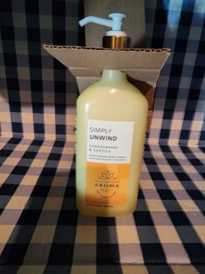 Bsth And Body Works Aromatherapy Simply Unwind Vanilla Sandal.Body Lotion LOT 11 - Image 1 of 2
