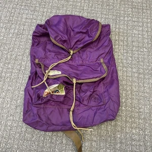 Vintage 1970's Canyon Rucksack Backpack Hoigaard's Minneapolis Purple Tan RARE - Picture 1 of 8