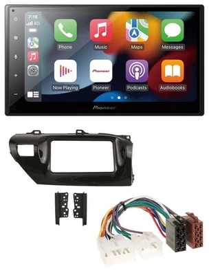 Pioneer DAB Bluetooth 2DIN USB MP3 Autoradio für Toyota Hilux (2015-2020) - Bild 1 von 4