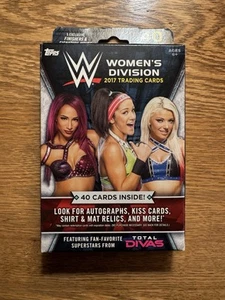 2017 Topps WWE Women's Division Factory Sealed Hanger Box 40 Cards WWE DIVAS - Picture 1 of 3