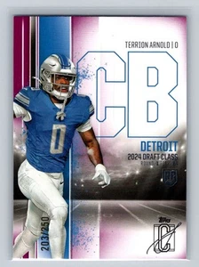 2024 Topps Signature Class Terrion Arnold Purple Parallel Variation /250 - Bild 1 von 2