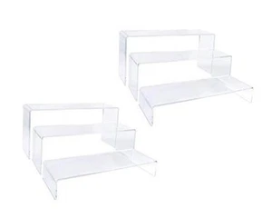 2 Sets Clear Acrylic Display Risers-Cupcake Stand for Dessert Buffet Cake - Picture 1 of 7