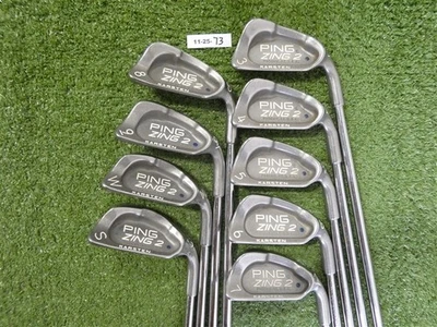 Ping Zing 2 Irons 3-W & S JZ Stiff Steel Blue Dot 1* Upright +.5" - Image 1 of 4