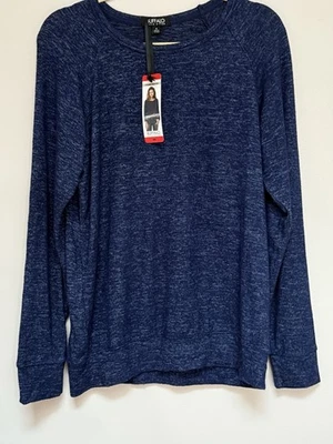 Buffalo David Bitton Nuevo con Etiquetas Para Mujer Azul Informal Suéter Sudadera Ligera Med Foto 1 de 4