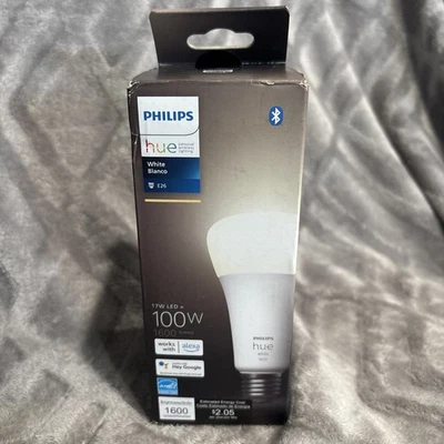Philips Hue Smart 100W A21 LED Bulb White Light Control With Hue App - Image 1 of 4
