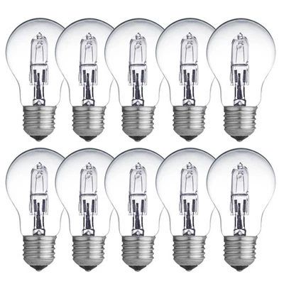 10 x Eco Halogen Glühbirnen 70W ~ 100Watt E27 klar Glühlampen warmweiß dimmbar - Bild 1 von 2