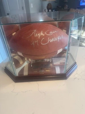 Certified Univ of Michigan 1997 NCAA Championship Football SIgned by Lloyd Carr - Image 1 of 4