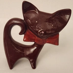 RARO Pajarita Anthony McFarlin/Lipper Hombre Estilo Cara Plana Gato Marrón, Rojo - Imagen 1 de 15