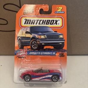 1998 Matchbox Stars And Stripes Corvette Stingray III #2 - Picture 1 of 2