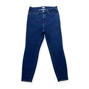 Good American Jeans Womens 14-18 High Rise Always Fits Good Legs Skinny Blue821 - Picture 1 of 5
